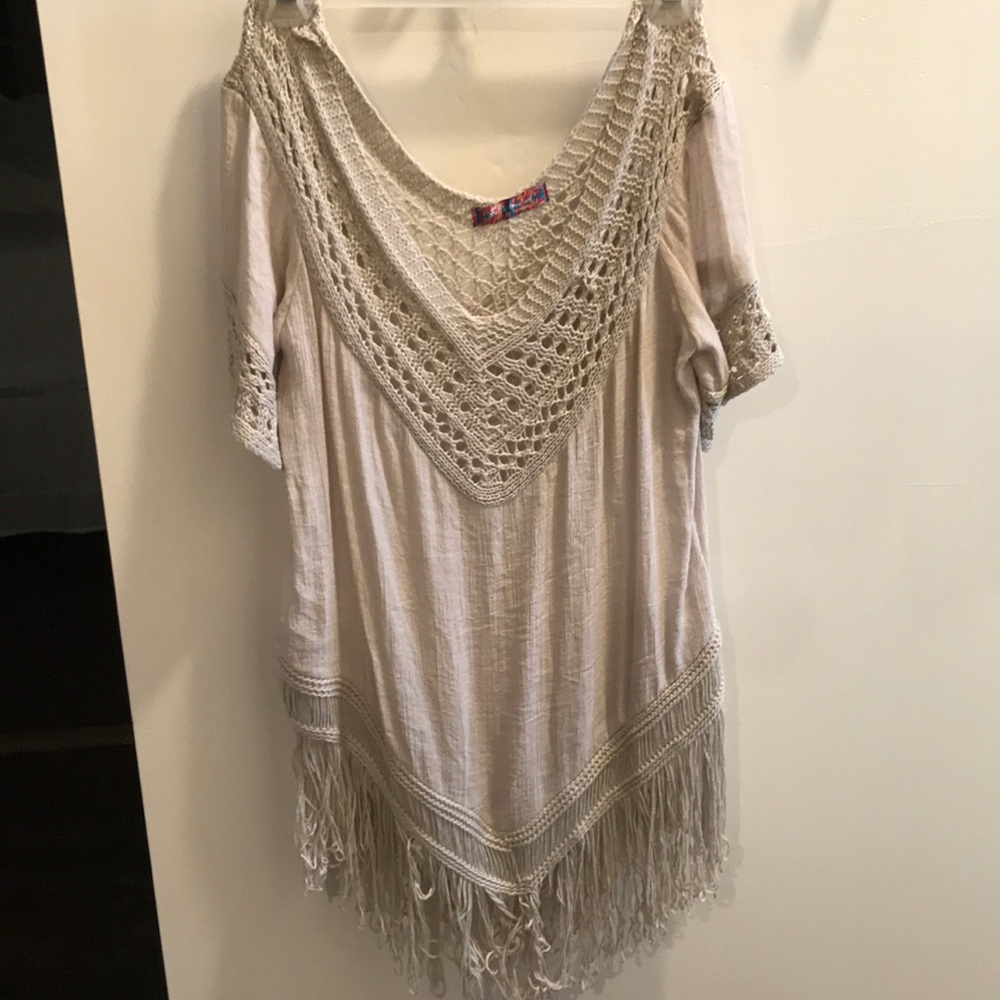 Crocheted Knit Top